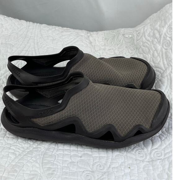 Crocs Women's Size 8 Brown Slip On Fabric Upper Water Casual Summer Shoes - Picture 1 of 9